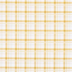 Quadretti doppi in popeline di cotone – bianco/senape, 