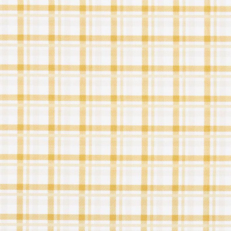 Quadretti doppi in popeline di cotone – bianco/senape,  image number 1