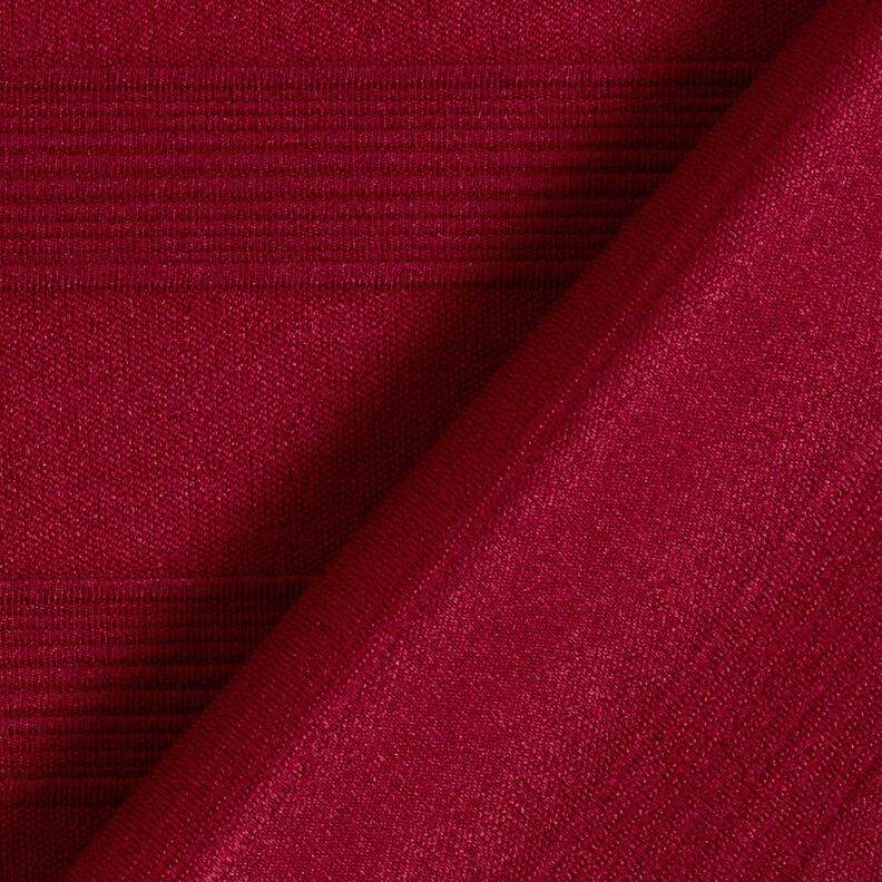 Jersey a righe larghe strutturate – rosso Bordeaux,  image number 4