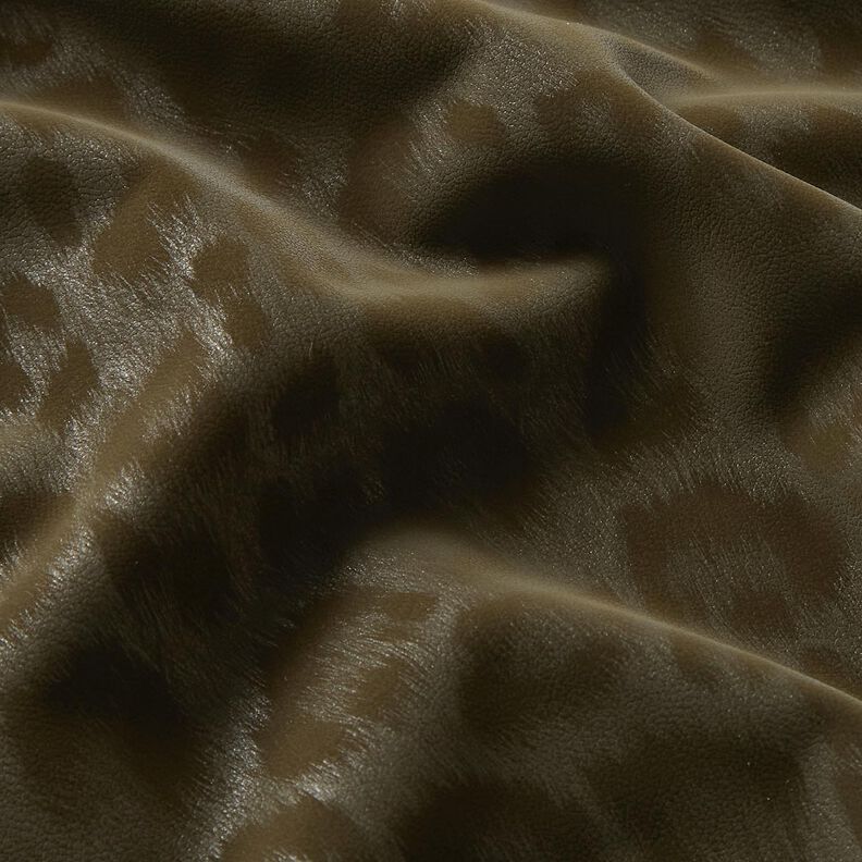Tessuto per pantaloni rivestito in stampa leopardata spazzolata – cachi, image number 5