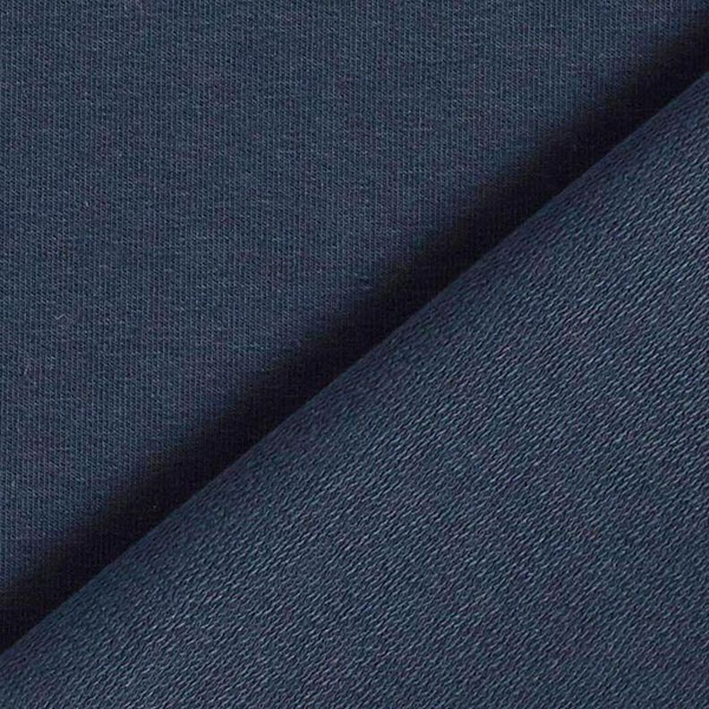 French terry leggero tinta unita – blu notte,  image number 5