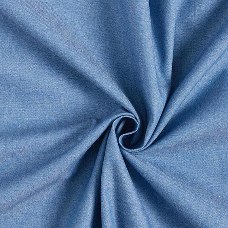 chambray di cotone, effetto jeans – blu,  image number 1