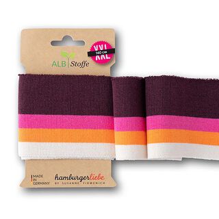 GOTS tessuto in maglia bio per bordi e polsini CUFF ME COLLEGE [140 cm | 7 cm] | Albstoffe, 