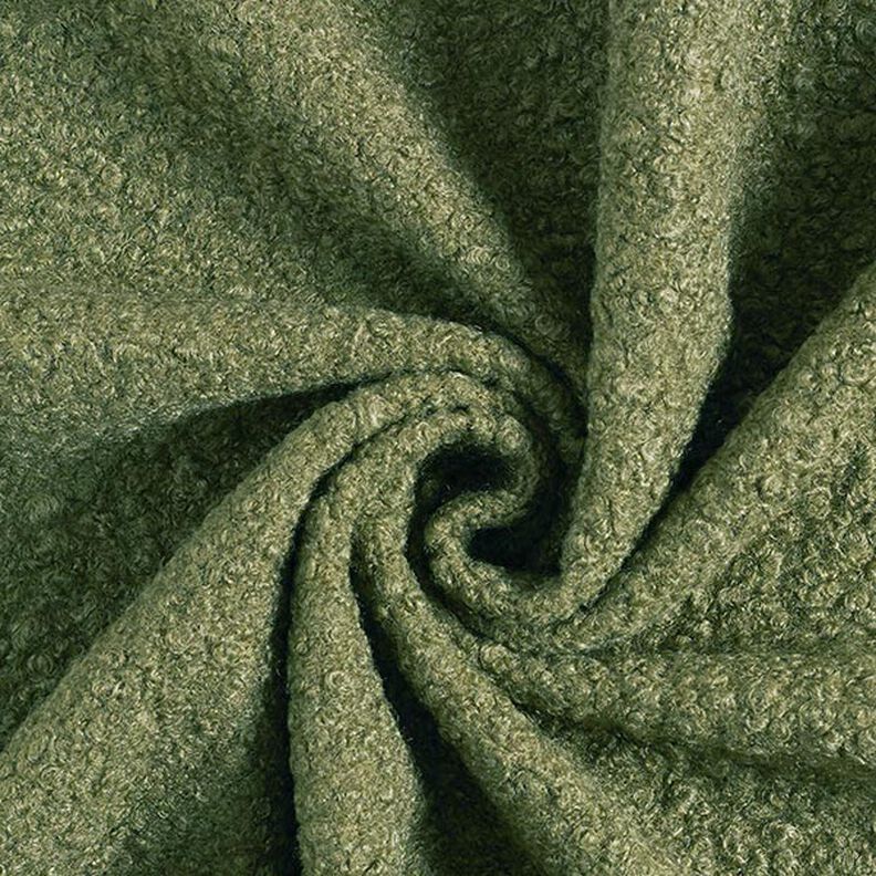 maglia bouclé follata – verde oliva,  image number 1