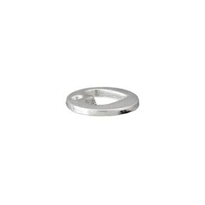 decorazione, cuore [ Ø 12 mm ] – argent metallica, 