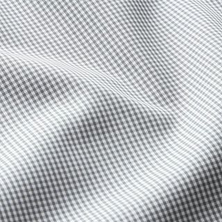 tessuto in cotone vichy – bianco/grigio, 