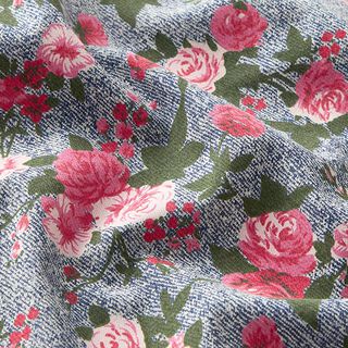 chambray effetto jeans, rose – azzurro, 