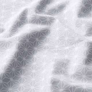 tessuto in cotone cretonne piccola stella grafica – grigio chiaro, 