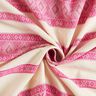 fine tessuto in cotone, motivo a losanghe – bianco lana/pink,  thumbnail number 3