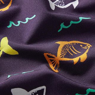 tessuto per costumi da bagno squali – blu marino, 