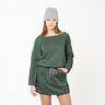 GOTS French terry, felpa estiva | Tula – verde oliva,  thumbnail number 5