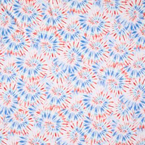 tessuto per costumi da bagno Batik Mandala – bianco/peperoncino, 