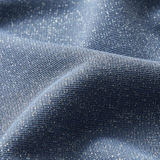 Jersey in viscosa misto glitter – blu acciaio, 