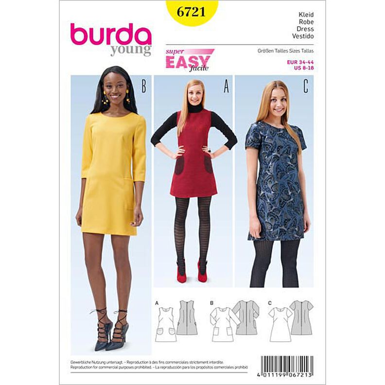 Vestito, Burda 6721,  image number 1