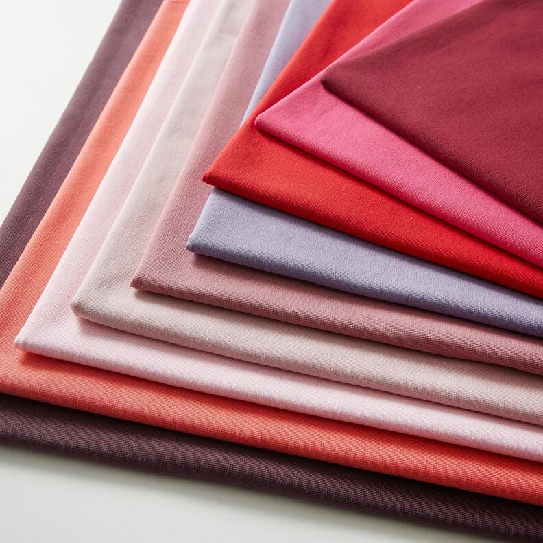 jersey di cotone medio tinta unita – lampone, image number 8