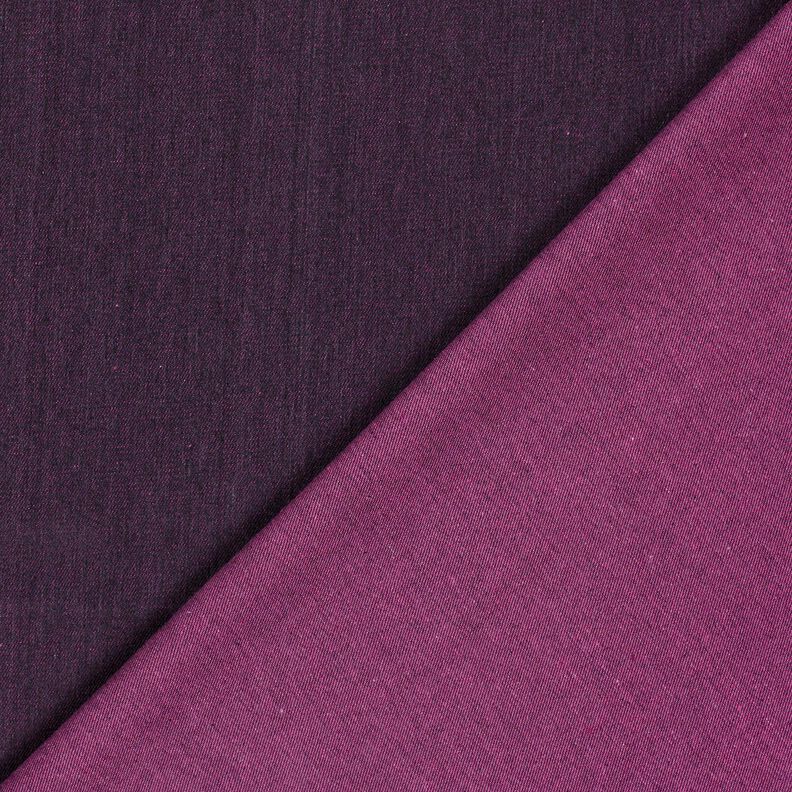 Cotone denim misto melange – melanzana,  image number 3