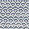 tessuto in cotone popeline Archi eleganti – grigio blu/tortora chiaro,  thumbnail number 1