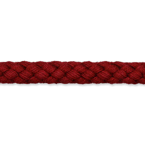 Cordoncino in cotone [Ø 7 mm] – rosso Bordeaux, 