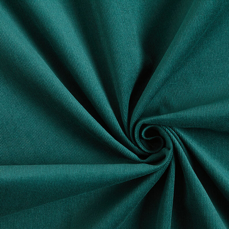 velluto a costine tinta unita – verde scuro,  image number 1