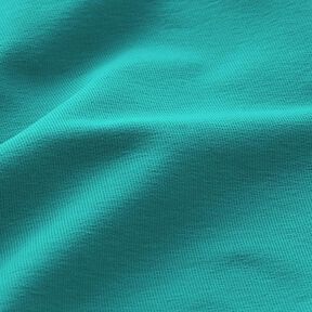 French terry leggero tinta unita – verde smeraldo, 