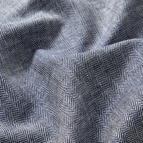 misto lino-cotone, spina di pesce – blu notte,  misto lino-cotone, spina di pesce – blu notte,