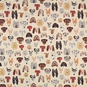 tessuto arredo gobelin, cani – beige, 