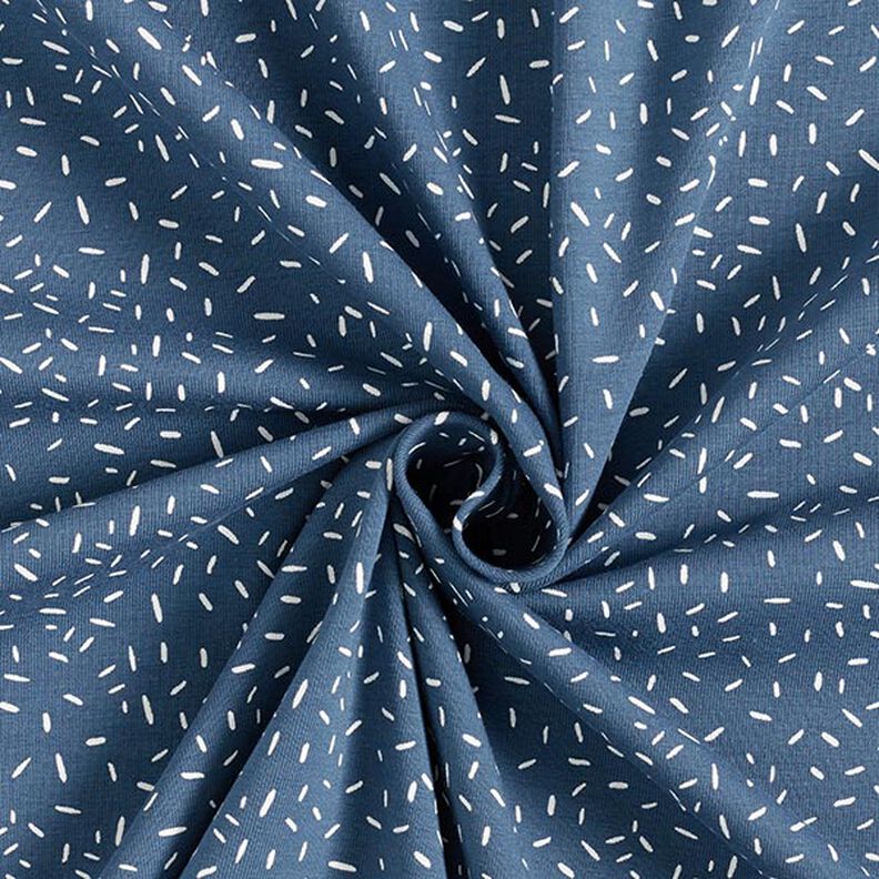 jersey di cotone, coriandoli – colore blu jeans,  image number 3
