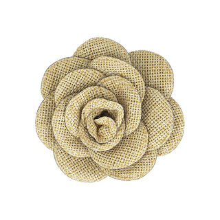spilletta, fiore tessuto  – beige, 