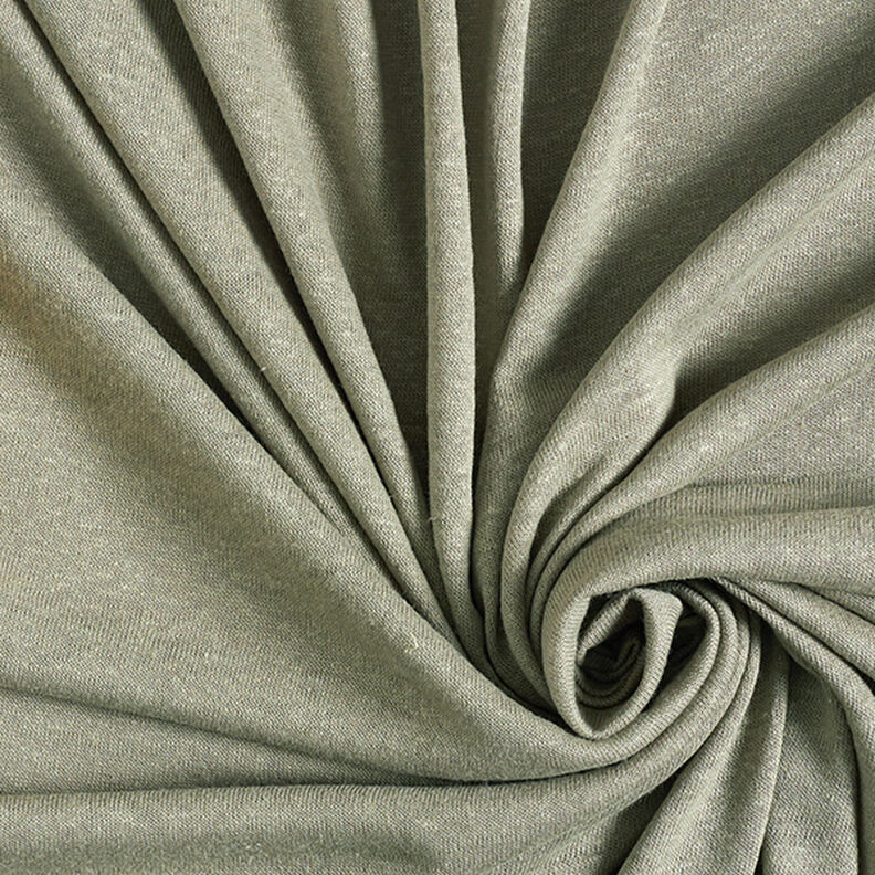 misto lino viscosa tessuto in maglia fine – canna palustre,  image number 1