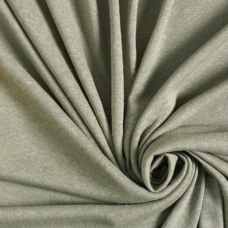 misto lino viscosa tessuto in maglia fine – canna palustre, image number 1