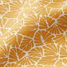 cotone rivestito Mini foglie astratte – giallo sole/bianco,  thumbnail number 3