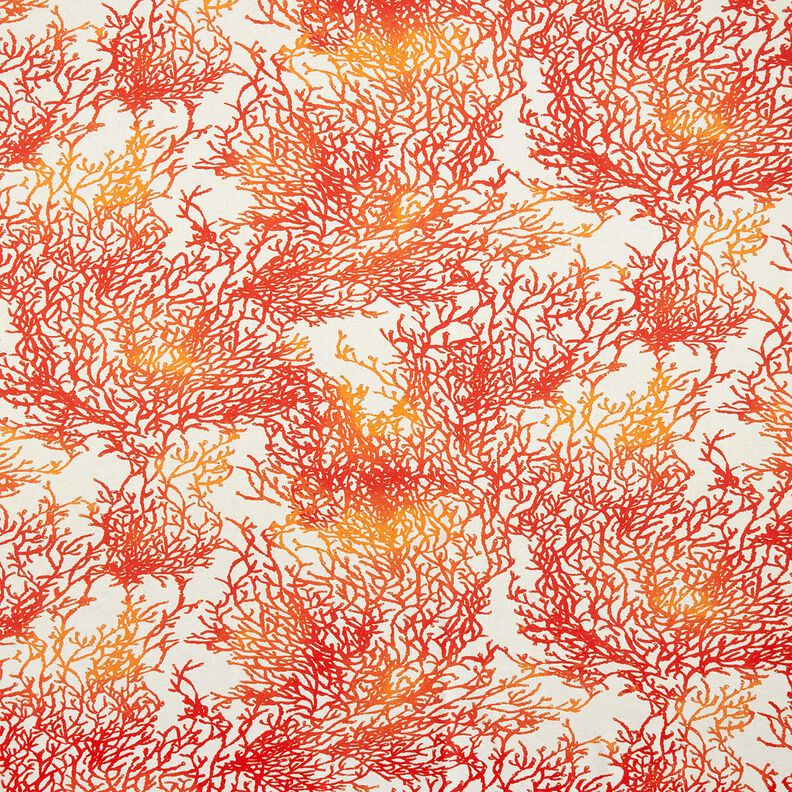 tessuto arredo mezzo panama Coralli pregiati – terracotta/naturale,  image number 1