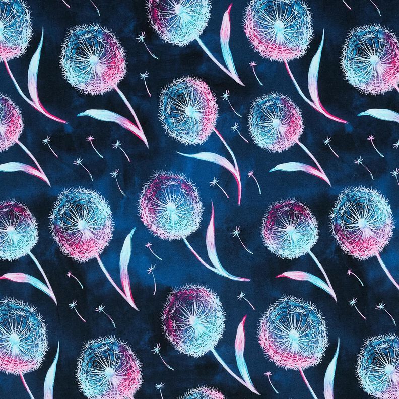 jersey di cotone soffioni | Glitzerpüppi – blu notte/porpora,  image number 1