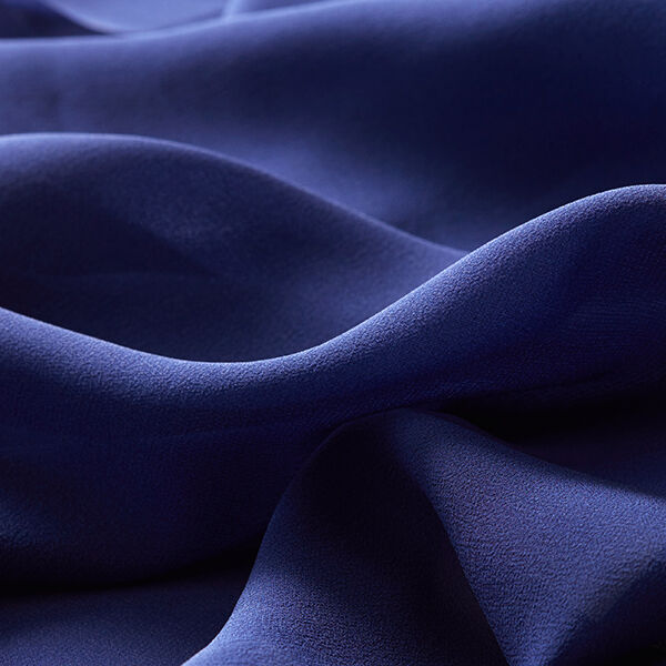 Chiffon di seta – blu marino,  image number 5