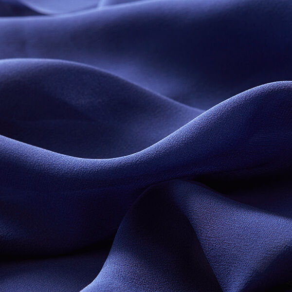 Chiffon di seta – blu marino, image number 5