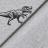 French terry, felpa estiva dinosauri – argento/nero,  thumbnail number 4