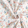 mussolina / tessuto doppio increspato romantici tralci di fiori – bianco,  thumbnail number 3