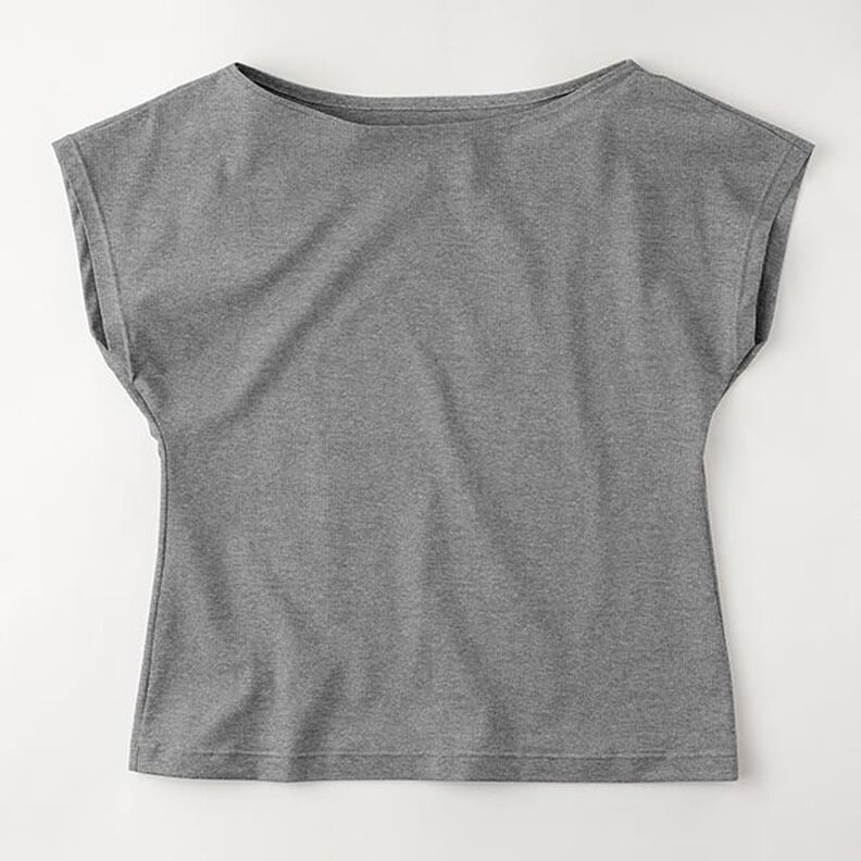 jersey di cotone medio mélange – grigio scuro,  image number 8