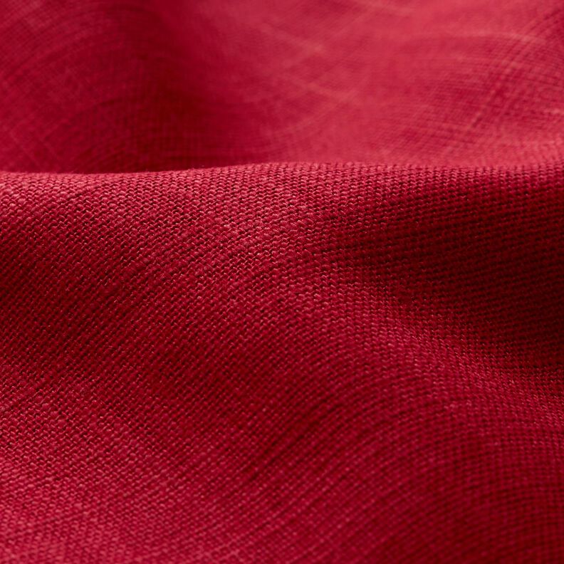 Tessuto di lino misto Ramie medio – rosso carminio,  image number 2