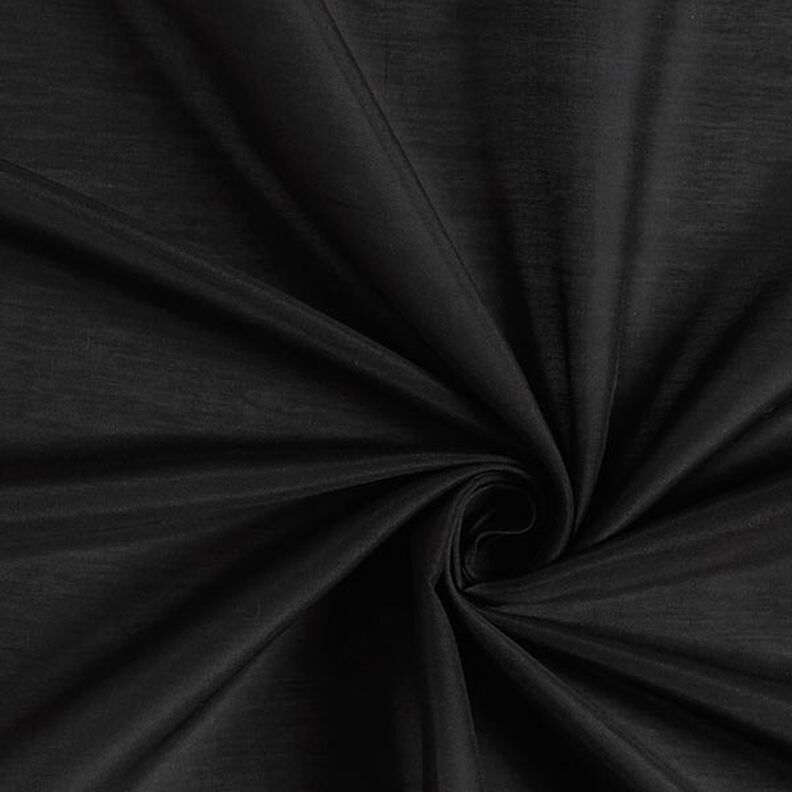 voile, tessuto seta-cotone super leggero – nero,  image number 1