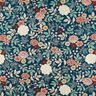 tessuto arredo Jacquard Fiori d'epoca – petrolio/rosso scuro,  thumbnail number 1
