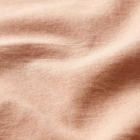 Misto lino-cotone lavato – oro rosa, 