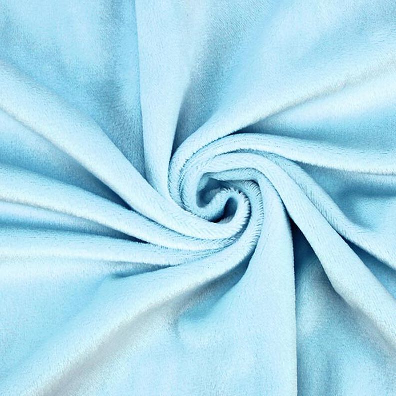 Vellutino nicki SHORTY [1 m x 0,75 m | altezza pelo: 1,5 mm] - azzurro baby | Kullaloo,  image number 2