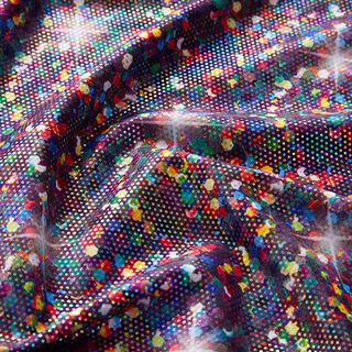 jersey laminato, coriandoli glitterati – lillà, 