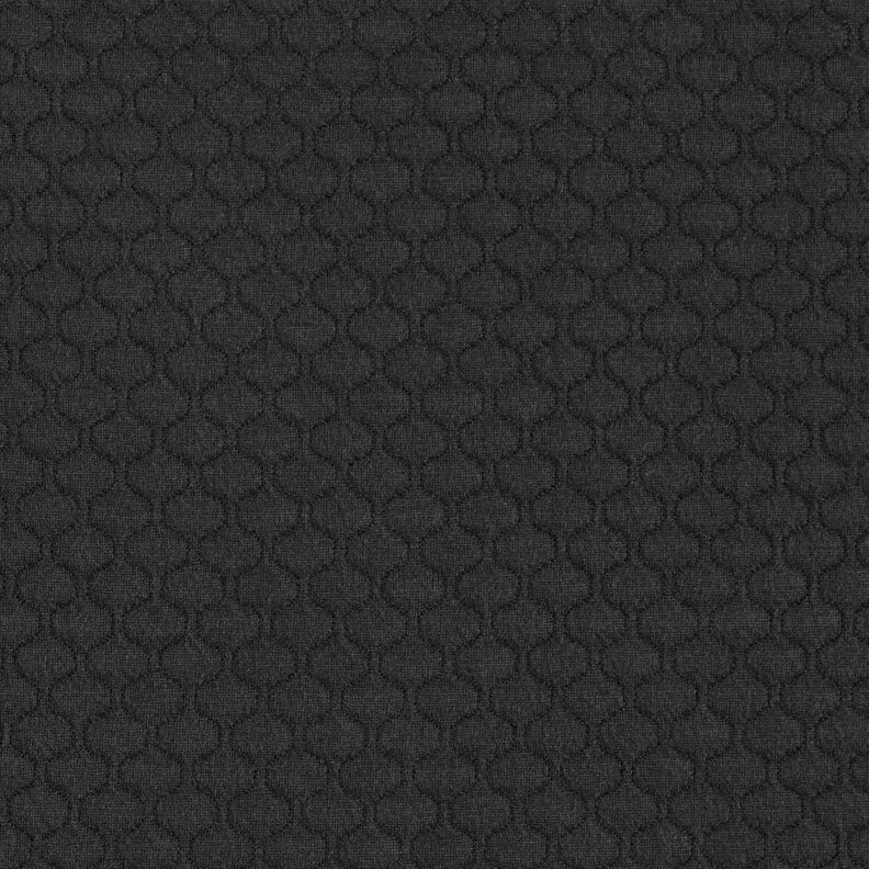 Jersey trapuntato a onde – nero, image number 1
