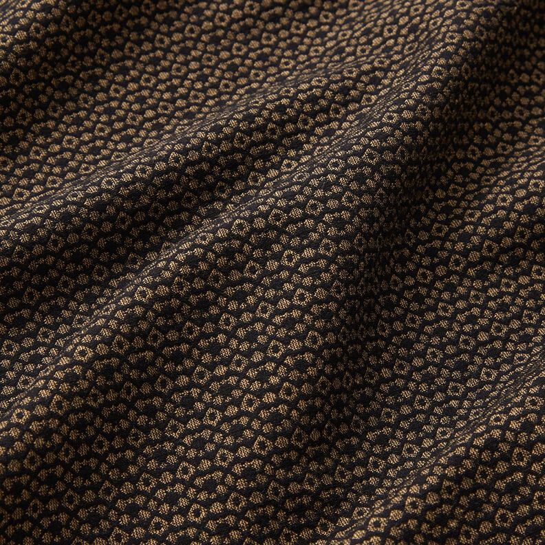 Pantalone elasticizzato a rombi – nero/marrone chiaro, image number 2