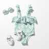 tessuto per costumi da bagno UPF50 Stelle marine – eucalipto/bianco,  thumbnail number 5