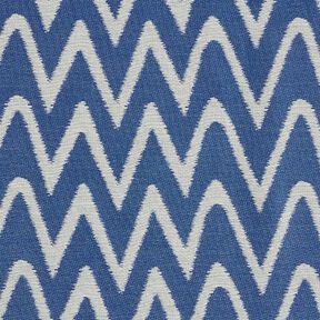 tessuto jacquard da esterni motivo ikat – blu, 