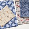tessuto arredo tessuti canvas Piastrelle batik – indaco/bianco,  thumbnail number 6