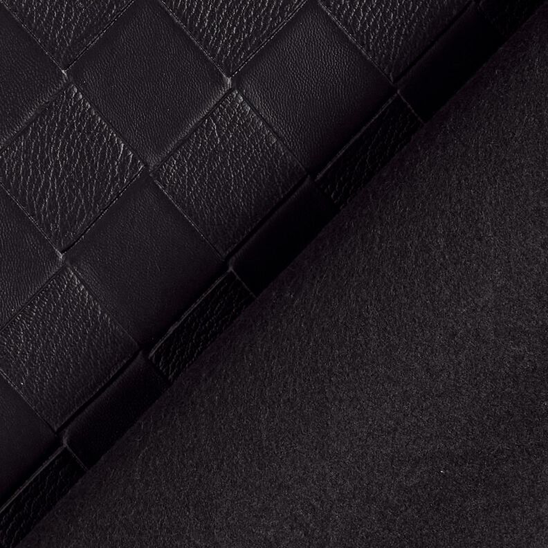 similpelle Effetto intrecciato – nero, image number 4